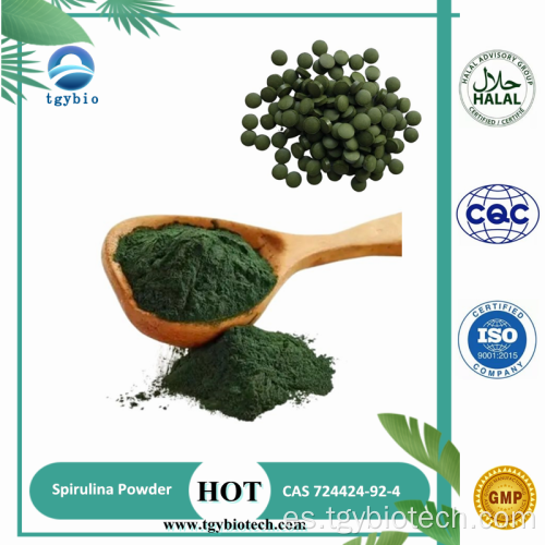 Suministro de mejor precio orgánico cápsula espirulina / polvo de espirulina